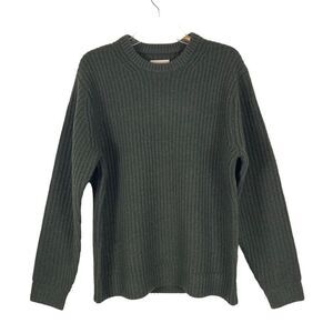 Taylor Stitch‎ The Wharf Sweater 100% Merino wool in Dark Olive crewneck XS & S